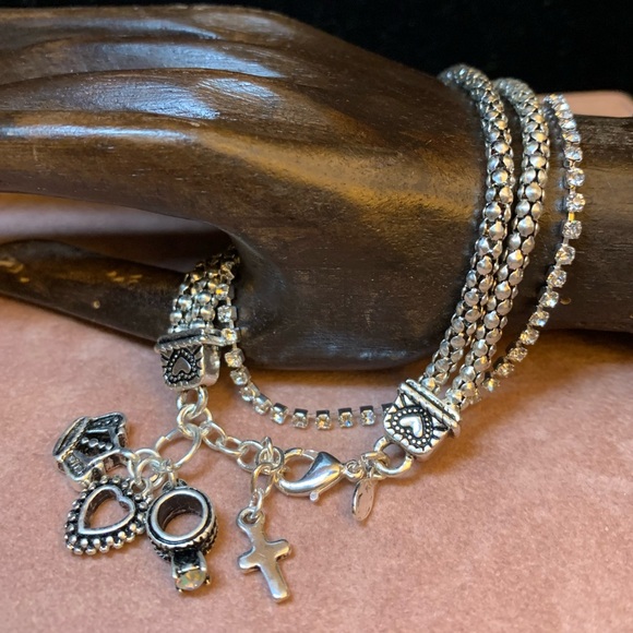 Premier Designs Jewelry - Silver Charm & Tennis Braceletz